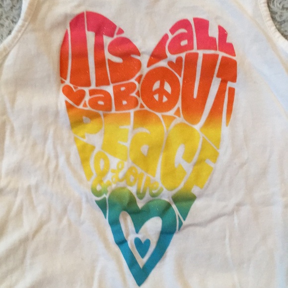 It’s All About Peace & Love tank - Picture 2 of 3